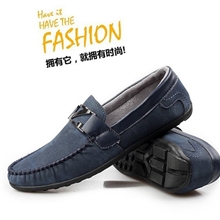 【伙拼】英伦时尚男鞋反绒皮男式鞋子豆豆驾车鞋男鞋一件代发