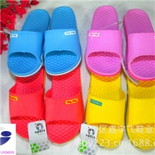 厂家直销多彩时尚描边舒适酒店家居浴室防滑女EAV拖鞋批发