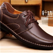 [正品男鞋]柏格绅度春秋新款手工缝线牛皮鞋真皮男鞋温州鞋子