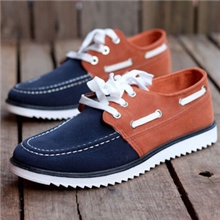热销秋冬时尚男士系带豆豆鞋拼色低帮鞋磨砂鞋板鞋男鞋批发