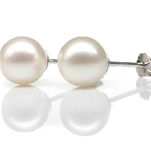 供应7.0-7.5经典海水珍珠耳钉韩版耳钉925银耳钉批发