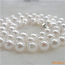 自产批发质量保证7-7.5AAA白色海水珍珠项链