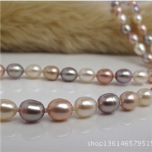 5MM米形AAA级天然淡水珍珠项链