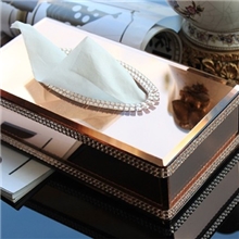 水晶纸巾盒抽纸盒餐巾纸盒纸巾盒高档纸巾盒商务纸巾盒