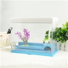 新款过滤USB迷你鱼缸/乌龟水族箱办公室装饰用品USB电子礼品