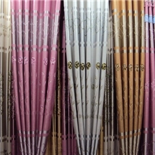 窗帘布批发高档绒条窗帘绣花布遮光布高档窗帘布艺批发