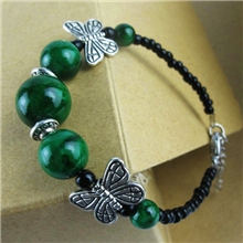 小商品批发云南民族中国风特色手工饰品藏饰藏银彩石手链三色