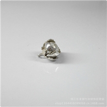 手工银饰品批发925纯银首饰银饰厂家串珠diy饰品配件花骨朵挂件