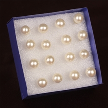 【耳钉批发】现货供应时尚韩版小珍珠耳钉白色耳钉女混批小饰品