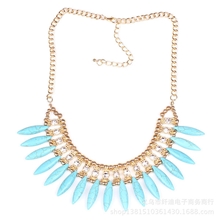 XY12004绿松石象牙状热销款项链批发