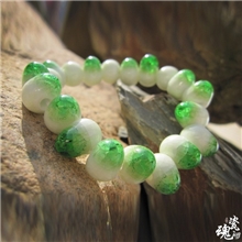 景德镇陶瓷饰品批发畅销款四色冰裂纹diy流行时尚首饰串珠手链