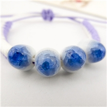 景德镇陶瓷饰品、首饰海洋之心珠子手链陶瓷饰品批发爆款