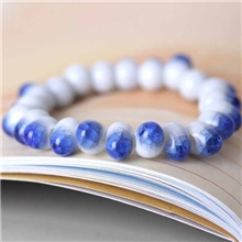 景德镇陶瓷饰品海洋之心珠子手链淑女首饰品陶瓷饰品批发爆款