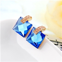 韩国时尚新款高端饰品外贸手工镶钻耳饰批发义乌保色防过敏耳钉