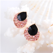 韩国精美饰品批发高档防过敏保色耳环冬季时尚爱心耳钉