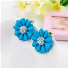 日韩精美小雏菊耳钉外贸热卖款粉嫩风义乌2013年爆款耳饰