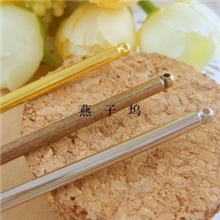 DIY饰品配件12.5cm有孔发簪带孔发簪岁末大放价特价秒杀