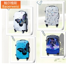 厂家直销鲍尔维斯可爱旅行箱卡通拉杆箱蝴蝶行李箱万向轮2024寸