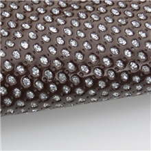 供应欧式装潢冲孔金葱闪光革出口型细布底PU冲孔皮革德润皮革