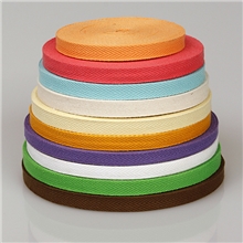 QS厂家直销定制全棉彩色打包带腰带捆箱带全棉夹色人字纹织带