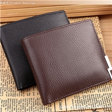 真皮男士商务钱包品牌短款真牛皮钱包广州地摊货源分销代理批发