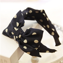 批发韩国进口发箍头箍蝴蝶结发箍Ayomi秀波点水玉绸缎头饰发饰