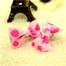 地摊热卖韩版儿童发夹批发可爱头饰发饰新款边夹圆点空BB夹