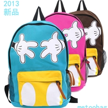 2013新款双肩背包帆布女包中学生小学生书包韩版定做批发
