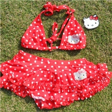 HELLOKITTY猫泳衣比基尼泳衣女童泳装游泳衣厂家直销品牌泳