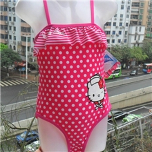 KITTY女童泳衣批发连体泳衣外贸泳装kitty猫泳衣