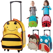 2013新款卡通动物幼儿园小学生拉杆书包双肩休闲减负背包厂家批发