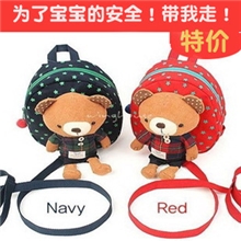 2013韩国新款婴幼儿园小熊防走失小书包男女宝宝双肩背包批发厂家