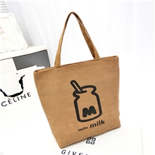 乐道批发2013新款我爱牛奶可爱单肩帆布包单肩包女包包厂家直销