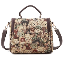 BELMONDO品牌女包泰迪熊翻盖斜挎包包丹尼熊升级版广州女包批发