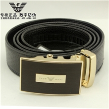 维方阿玛尼男士真皮皮带批发广州厂家正品头层皮皮带商务真皮腰带