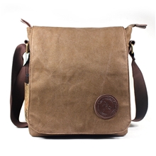 供应帆布包男士单肩包牛皮现货款式贴牌定做