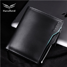 汉斯邦德精品中高端广州男钱包男式短款真皮男包牛皮驾驶证包批发