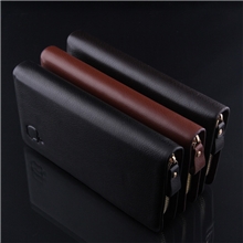 男士真皮时尚商务潮男手拿包带手柄多卡位大容量手抓钱包批发