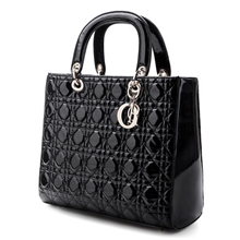 Lady经典戴妃包呛口小辣椒绯闻女孩同款王妃包漆皮羊皮女包