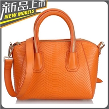 2013韩版新品推荐高档真皮女包时尚蛇纹女包手提单肩女包包9002