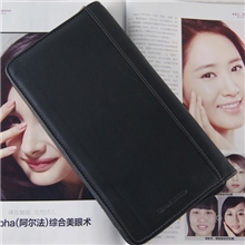 批发真皮外贸男士商务旅行公文包/大号横款黑色钱包公务手拿男包