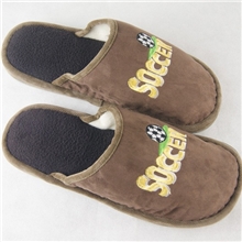 冬季防滑硬底保暖毛绒拖鞋欧版居家地板摇粒绒拖鞋外贸库存拖鞋