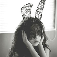 party俱乐部ktv夜总会写真摄影兔耳朵欧美款网纱花边发饰头饰