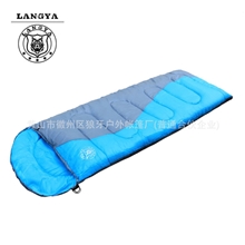 狼牙厂家直销睡袋批发S型户外野营睡袋可拼接承接订单