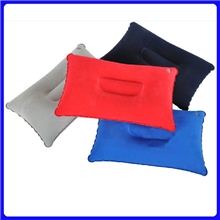 供应植绒充气长形方枕午休旅行睡枕户外野营睡袋枕头靠垫靠枕