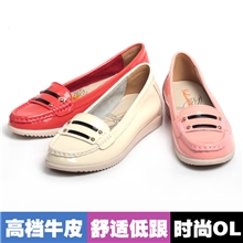 2013INCOME品牌女鞋高秋季新款女鞋真皮光面时尚平底单鞋女鞋批发
