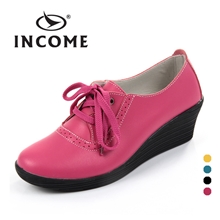 2013新款真皮坡跟女单鞋正品批发时尚淑女单鞋鞋真皮单鞋女鞋