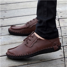 新款秋冬真皮男鞋英伦流行时尚休闲潮男鞋商务正装皮鞋一件代发