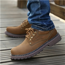 13新款秋冬头层皮潮男靴韩版英伦大头鞋爆款男鞋一件代发免代理