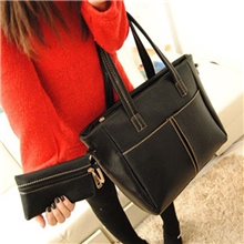 包包2013春季新款潮女包韩版大包欧美时尚黑色英伦复古单肩包包